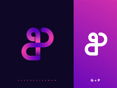 gp letter logo design
