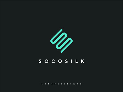 Socosilk S+S creative letter logo design