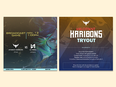 Haribons Esports art design esports graphic design valorant