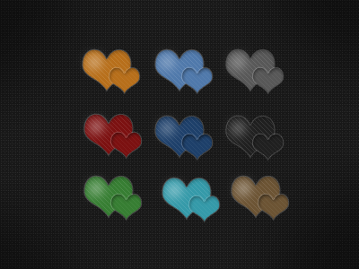 A heart for any occasion grid heart icons
