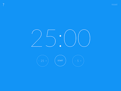 Tick tock clock counter lato pomodoro timer