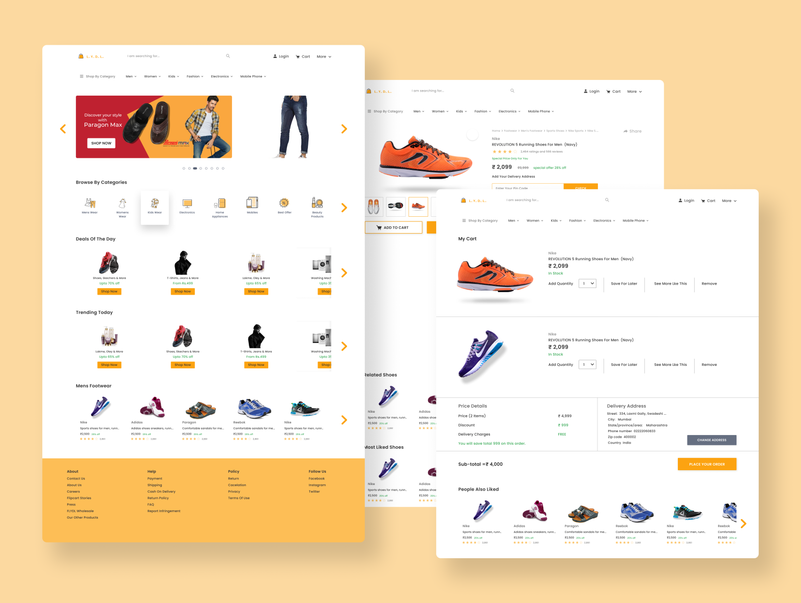 E-Commerce Website by Kishan Singh Chauhan on Dribbble