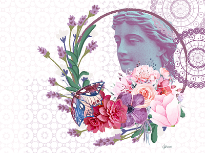 Pretty and Pastel collage digital art digital collage graphic design