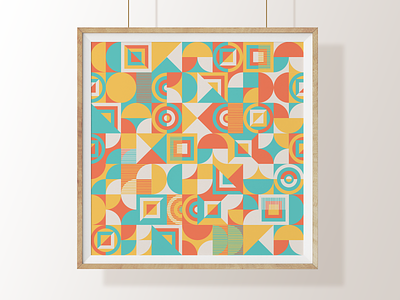 Geometric Pattern Poster dribbbleweeklywarmup geometric pattern pattern art weeklywarmup