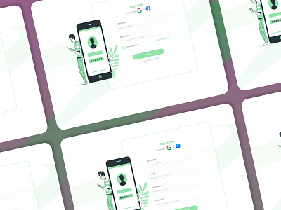 signup n login page app dailyui design figma ui graphic design