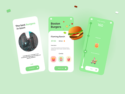 Fast food app concept app appdesign application boston branding burgers design fastfood future graphic design illustration interface logo modern ui uiux ux vector webdesign website