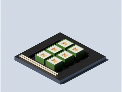 Sushi 3d blender