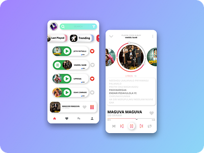 Music Player UI Design app design music player ui uidesign ux uxui web