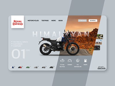 Webpage re-design RE Himalayan branding design himalayan minimal redesign royalenfield ui uidesign uxui web webpage webpagedesign
