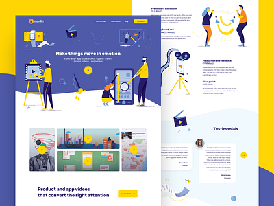 Marlin - Landing Page illustration landing landing page ui ux web website