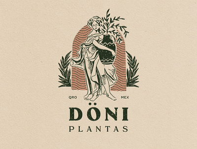 Döni Plantas branding graphic design illustration logo plants