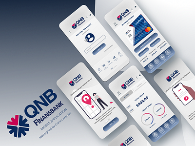 UX/ Mobile Application Redesigned/ QNB Finansbank app branding design graphicdesign mobile app mobile app design ui ux ux design uxdesign