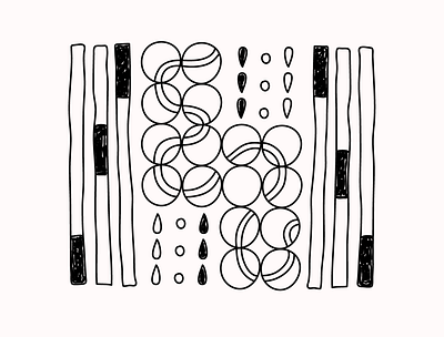 Minimal composition 01 blackandwhite circle design drawing exploration freestyle handdrawn illustration minimal minimalism pattern rectangle repeat shapes simple