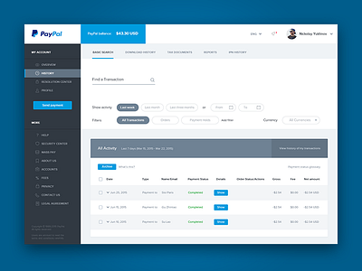 Paypal Redesign