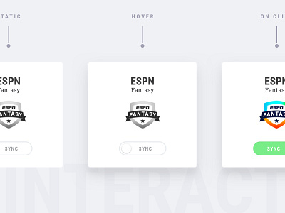 Interactions for a fantasy sports web app app design fantasy sports interaction ui ux web