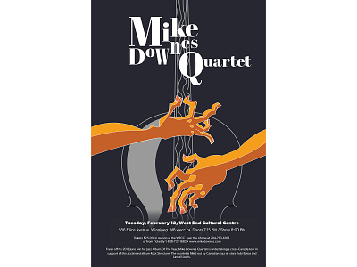 Mike Downs Poster branding design illustraion poster art