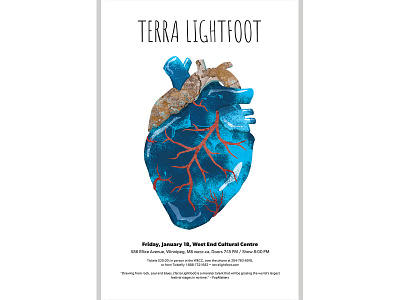 Terra Lightfoot Poster branding design illustraion poster design