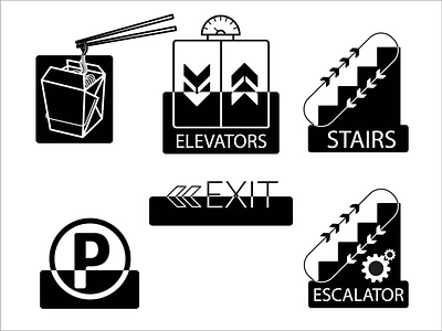 Black n White Signs branding design icon logo signage vector