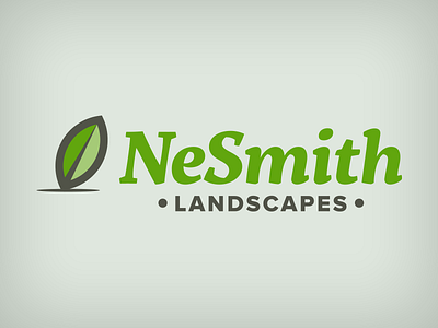 Nesmith Landscapes Logo green landscape landscapes leaf logo logo design nature