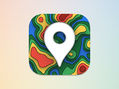 Google Maps Icon app branding design graphic design icon illustration logo ui vector