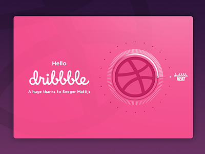 Hello Dribbble debut dribbble first shot hello temperature thermostat