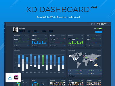 XD Dashboard v0.2 - Influencer Dashboard