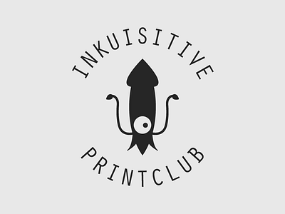 Inkuisitive Printclub Logo black graphic design logo vector