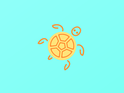 turtle time 365project animal art dailydesign design illustration ocean pet sea simple turtle vector