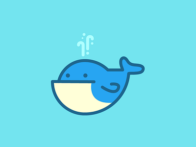 swim 🐋 365project animal art dailydesign design fish illustration ocean sea simple vector whale