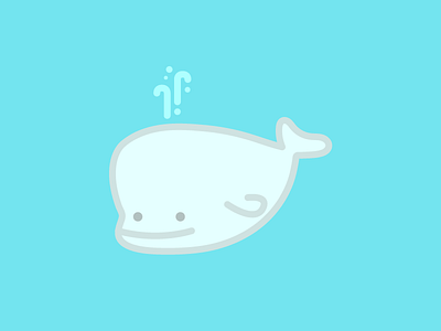 smiley whale 365project animal art dailydesign design fish illustration ocean sea simple vector whale