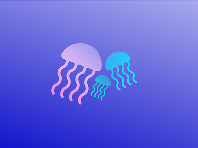 jelly 365project animal dailydesign design fish icon illustration jellyfish ocean sea simple vector