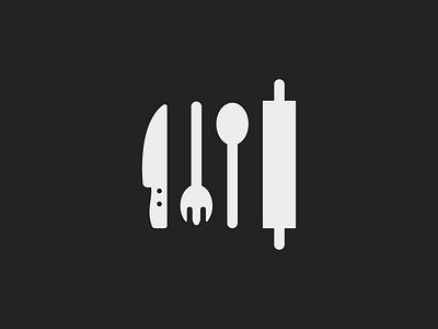 kitchen stuffs 365project art dailydesign design fork icon illustration kitchen knife simple spoon vector