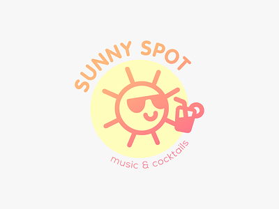 sunny spot 365project art beach dailydesign design drinks logo logodesign simple summer sun vector