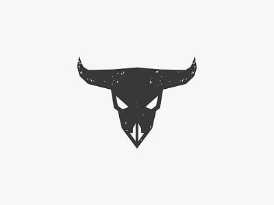 revamp 365project art bones cow dailydesign design grunge logo logodesign simple skull vector