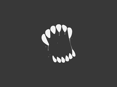 rabid 365project animal art dailydesign design fangs logo logodesign rabid simple teeth vector