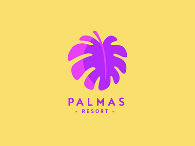 palmas logo 365project art dailydesign design logo logodesign resort simple tropical vector