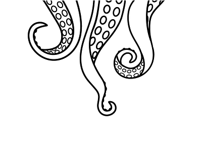 curtain 365project animal art dailydesign design illustration ocean octopus sea simple tentacles vector