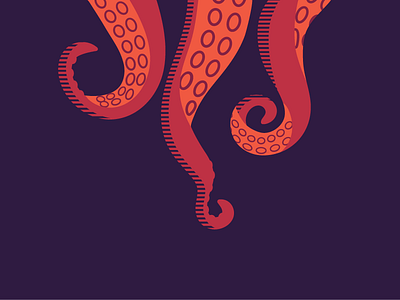 saturday tentacles! 365project animal art dailydesign design illustration ocean octopus sea simple tentacles vector