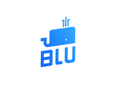 blu 365project animal art blue dailydesign design fish logo logodesign simple vector whale