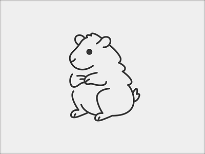 Mr. Fuzzybottom (005/365) 365project animal art dailydesign design hamster icon illustration pet simple vector