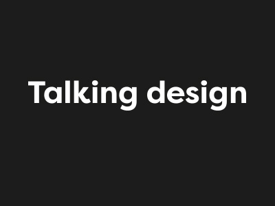 Talking Design logo communication design leadership logo project talking