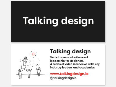 Talking design: mini moo cards