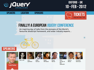 Jquery Conference webpage blue conference homepage interface jquery one page website orange parallax scrolling tickets web website