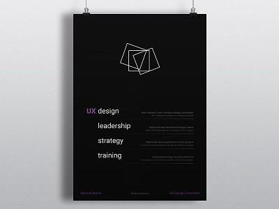 UX Design Consultancy - poster design poster ux
