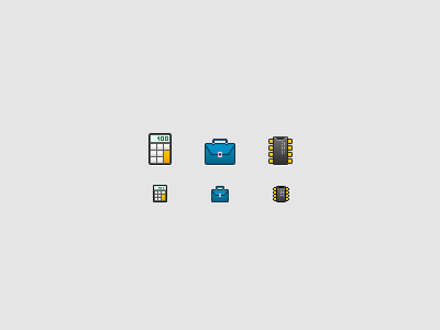 Calculator, Briefcase, Memory icons briefcase calculator icon memory