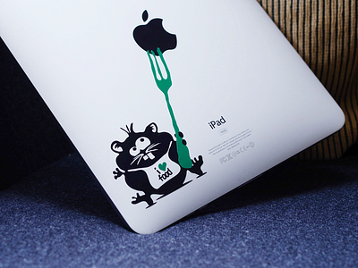Lovefood - Hamster vinyl decal - final decal hamster illustration sticker vinyl