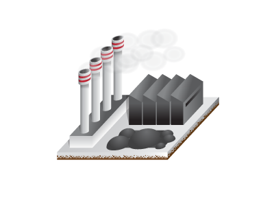Coal power plant coal factory illustrator power project m vector