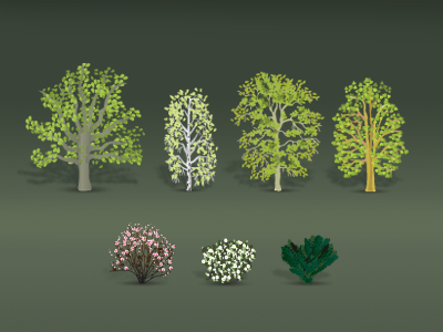 Trees 2 illustration park project m tree vector