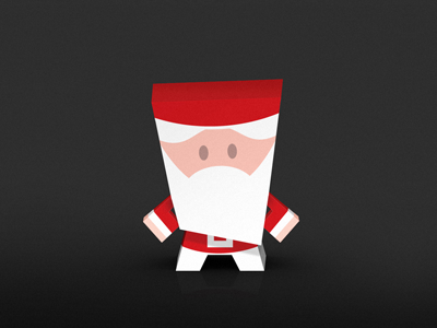 Father Christmas paper toy 3diddi christmas father paper toy