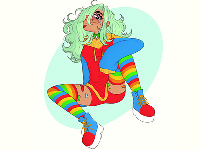 Rainbow fiend | Character Design character digitalart illustration